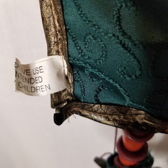 Vintage 90s Santa Claus Advent Calendar Wooden Star Elf Shoes Christmas - Picture 7 of 7